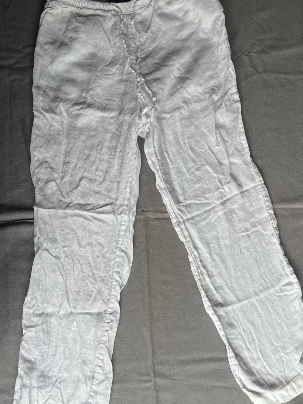 Women's Wide Leg Pants in White Like New